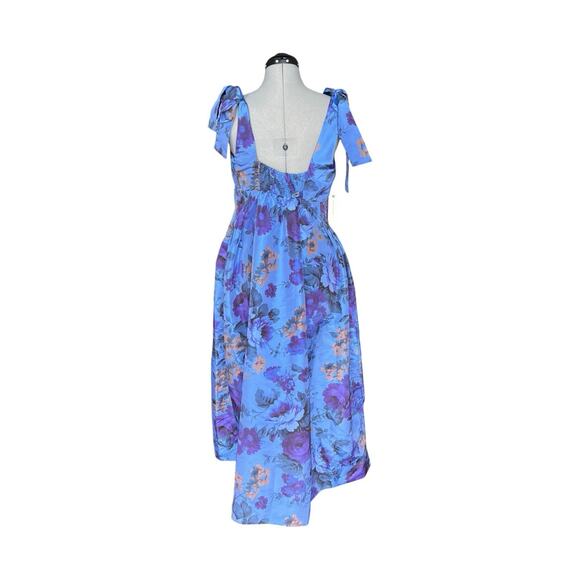 Anthropologie Dresses & Skirts - Maeve by Anthropologie Floral Maxi Dress Pockets NWT Size L Blue 178.00 MSRP